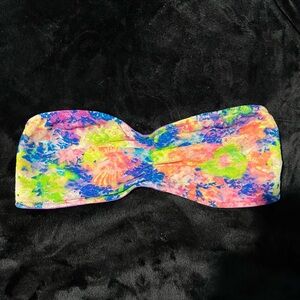 PINK Neon Lace Bandeau - Size M